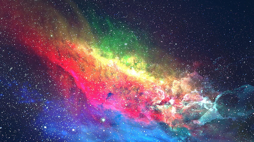 Colorful, galaxy, space, digital art, dual wide, 16:9, , , background,  9195, 2560x1440 Galaxy HD wallpaper | Pxfuel