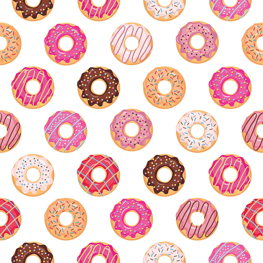 Donut Break. Heat Transfer Source, Donut Pattern HD phone wallpaper