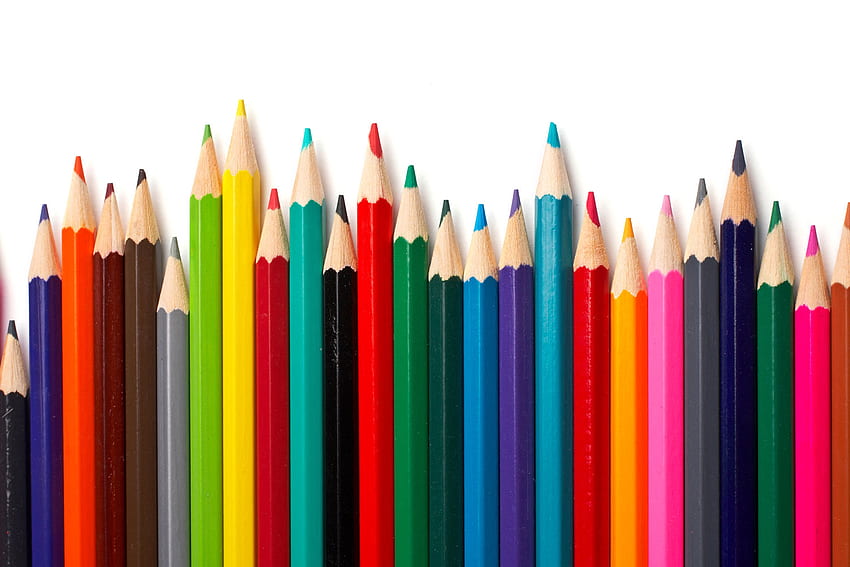Coloured Pencils. Print A, Color Pencils HD wallpaper