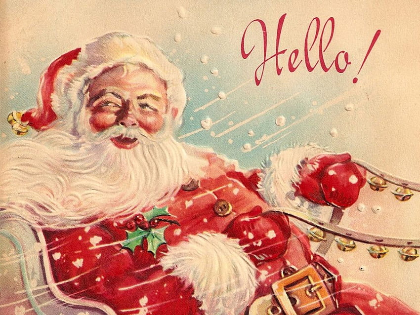 My - Artistic : Vintage Christmas, Vintage Santa Claus HD wallpaper
