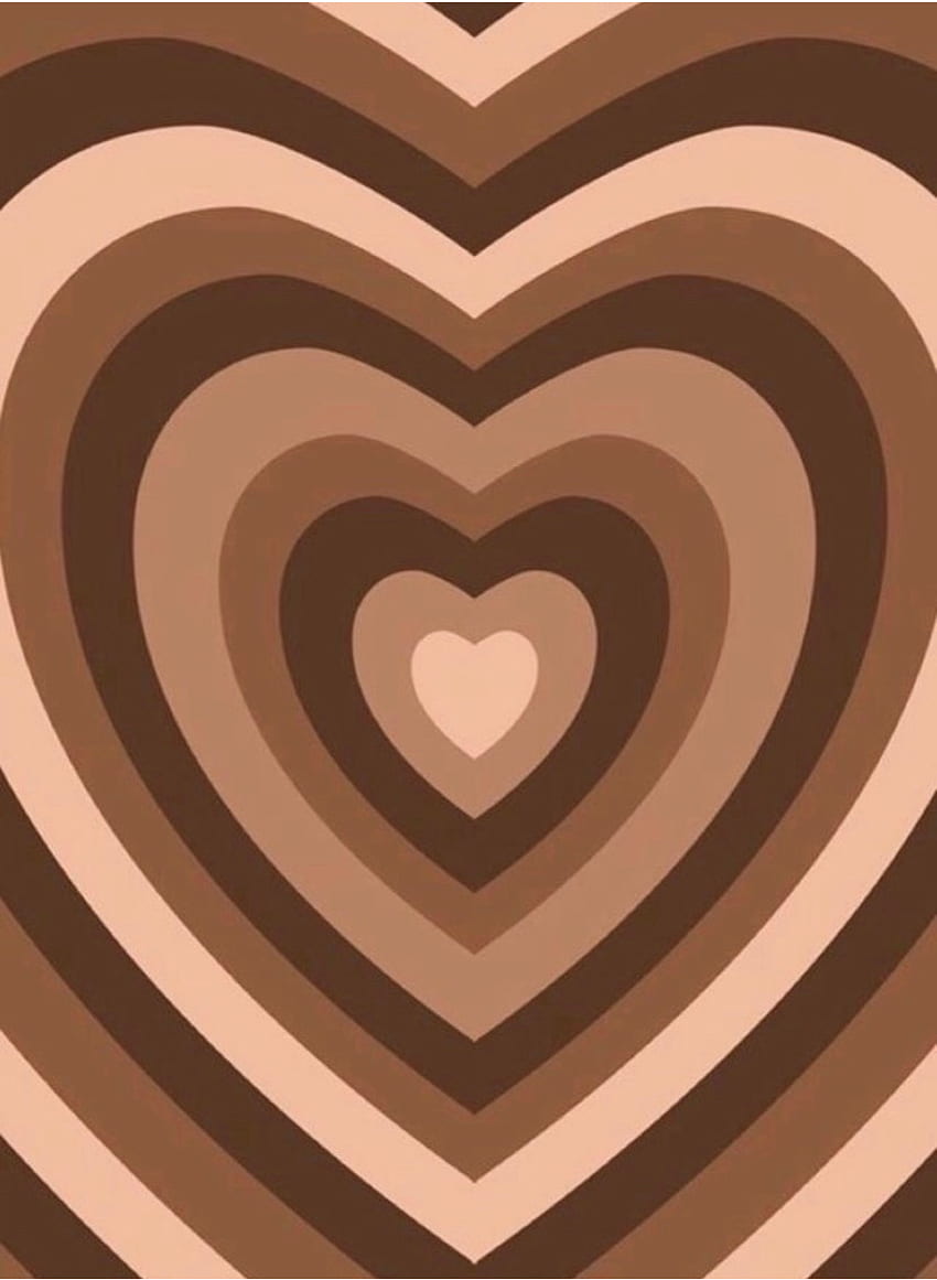 Download Brown Hearts Pattern Wallpaper  Wallpaperscom