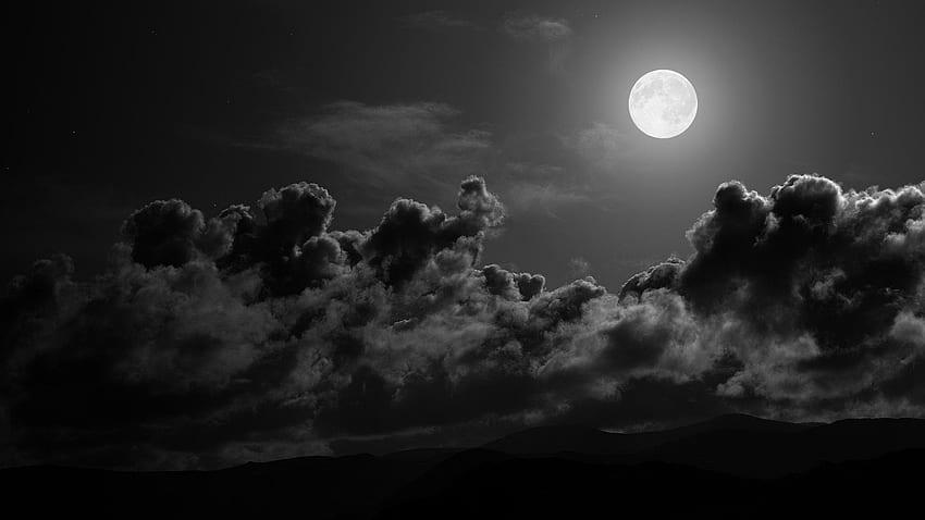 Black and White Moon by Daily [] for your , Mobile & Tablet. Explore Black And White. Cool Black And White , Best, Moon Black and White HD wallpaper