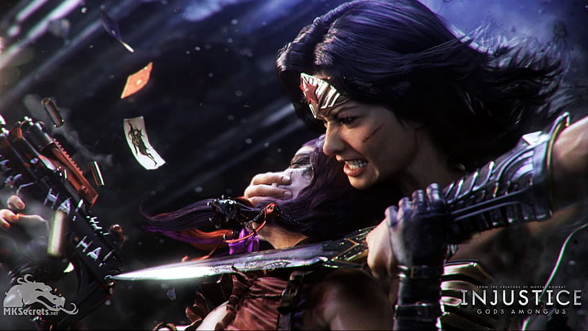 Injustice Gods Among Us Wonder Woman Harley Quinn. InjusticeOnline HD wallpaper