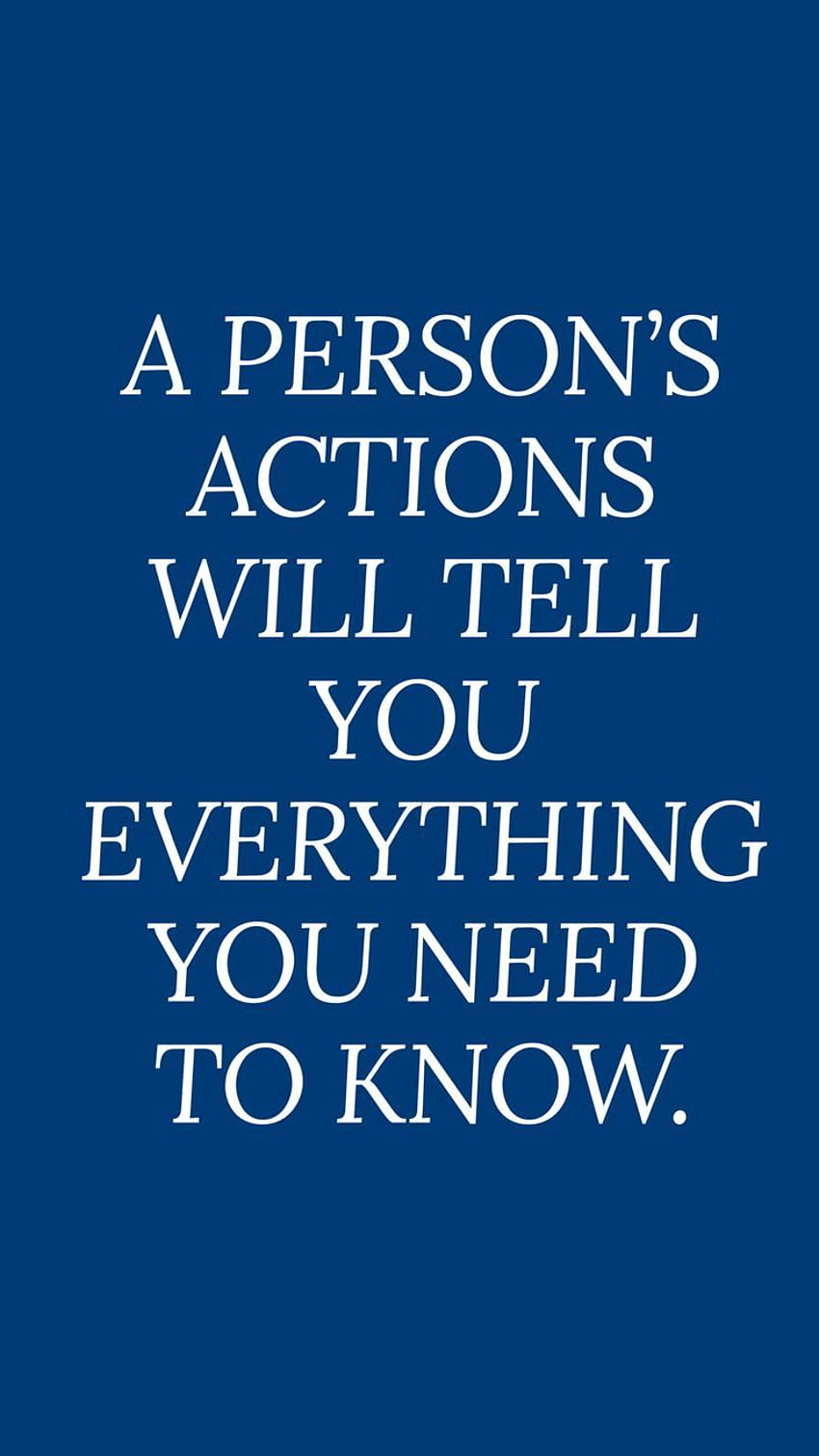 iPhone , blue aesthetic, navy quotes, actions speak louder, Blue Aesthetic Words HD phone wallpaper