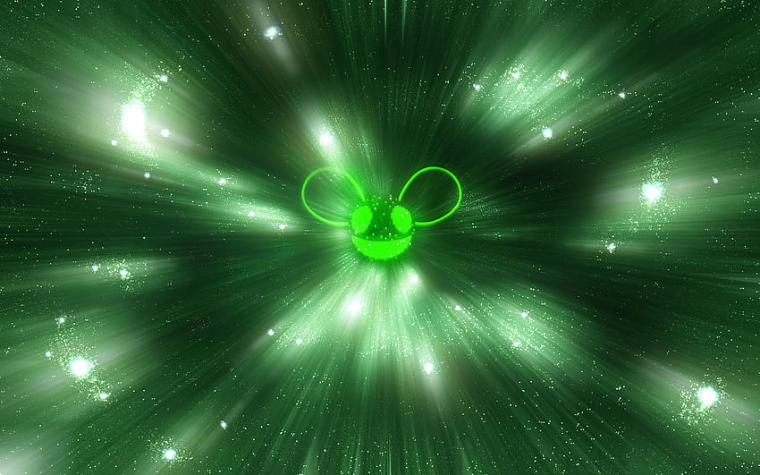 deadmau5, space, music, mau5, green HD wallpaper