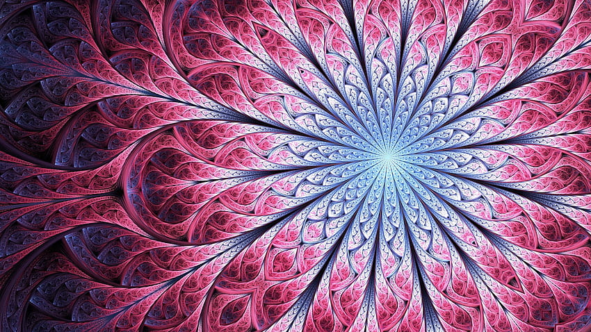 Mandala illustration, fractal, digital art, full frame, background • For You For & Mobile, Cool Mandala HD wallpaper