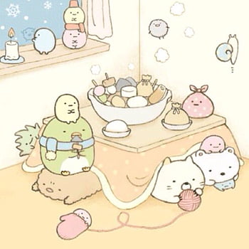 Sumikko gurashi , cartoon, text, sky, design, illustration, cloud ...