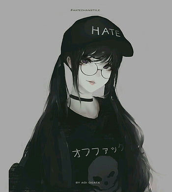 ─ 黑色图标。  Dark anime, Dark anime girl, Aesthetic anime