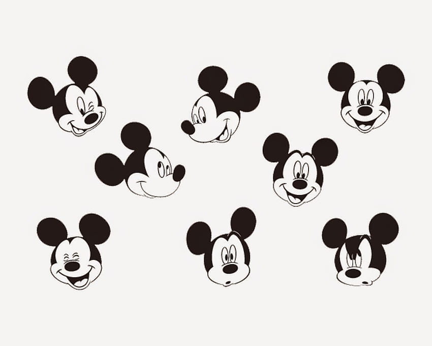 Mickey Mouse Black And White, Mickey Mouse Obey HD wallpaper