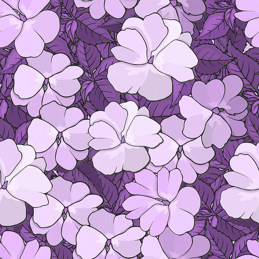 Flowers, Leaves, Lilac, Pattern, Texture, Textures, Floral HD phone wallpaper