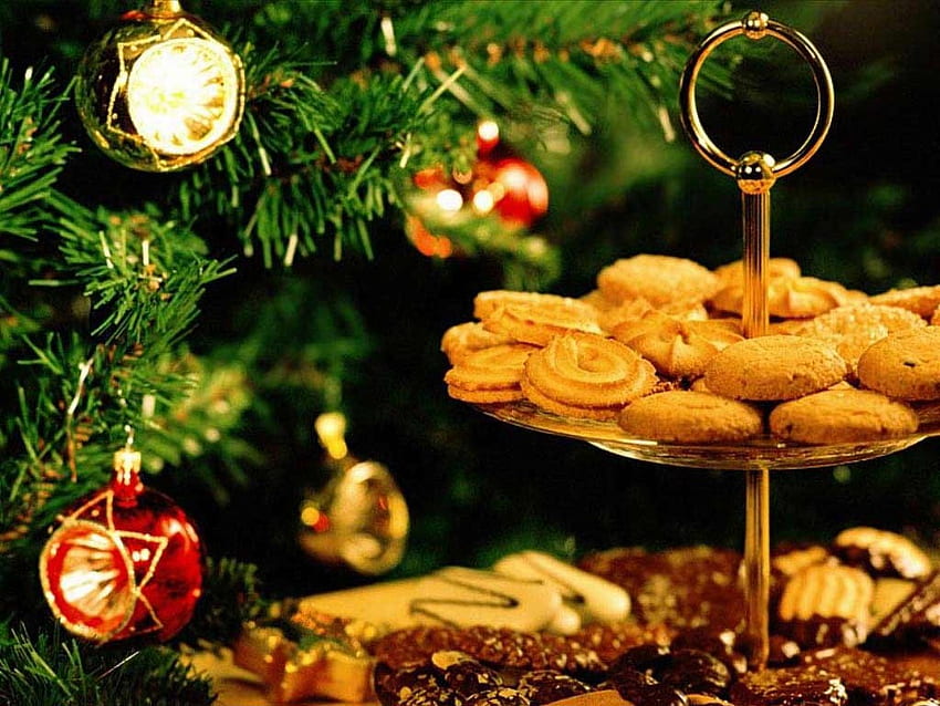Christmas foods, holiday, eat, food, christmas HD wallpaper