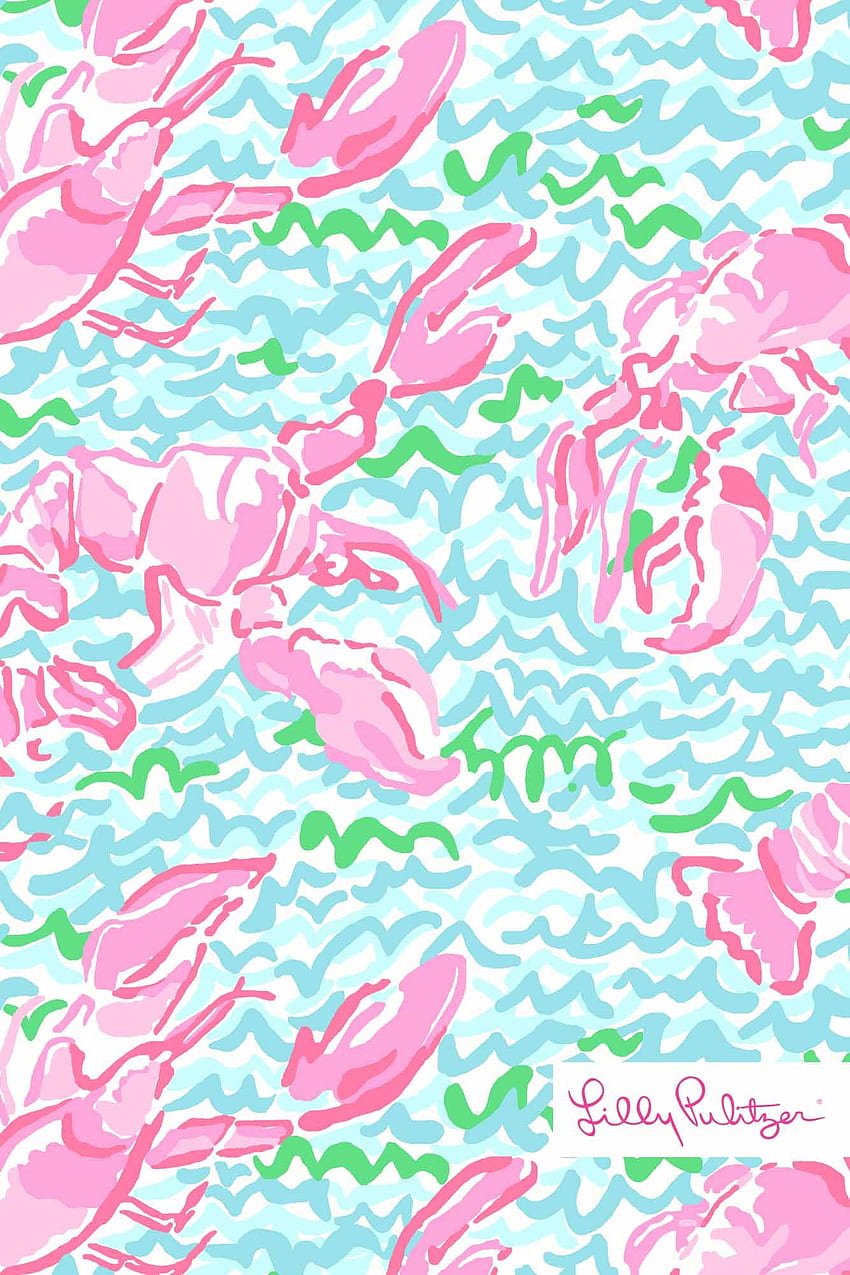 Print Worth Celebrating: Lobstah Roll. Lilly pulitzer iphone , Lilly pulitzer prints, Lilly prints, Lilly Pulitzer Flamingo HD phone wallpaper
