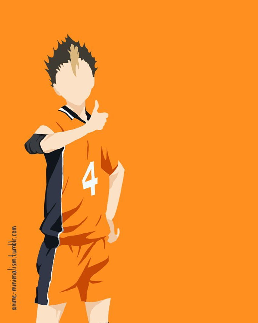 Nishinoya Yu By Anime Minimalism. Anime Shadow, Anime Live, Haikyuu Anime, Haikyuu Minimalist HD phone wallpaper