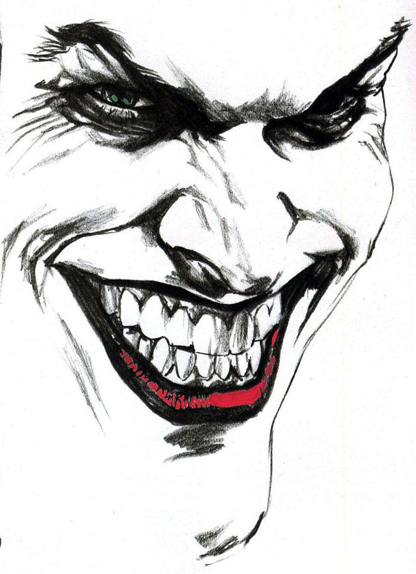 Жокер усмивка. Dessin. Joker art, Joker and Black HD тапет за телефон