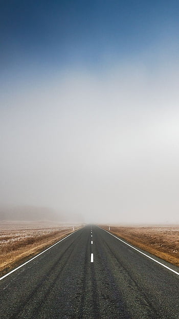 Endless Road Fog IPhone . IPhone Landscape, Cb Background, Stunning, Road  Trip HD phone wallpaper | Pxfuel