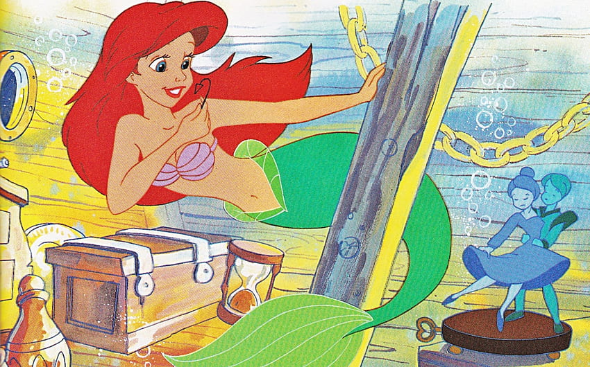 Ariel, Disney, Princesa, La Sirenita, Sirena fondo de pantalla
