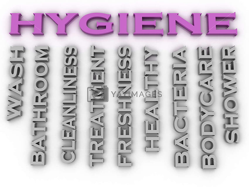 3D Hygiene Issues Concept Word Cloud Background - Pattern HD wallpaper