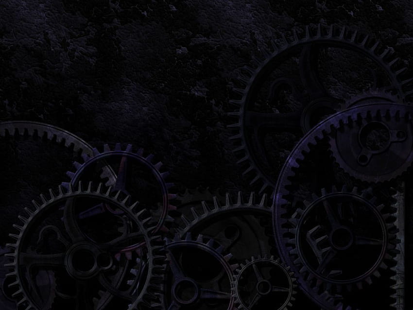 Zahnräder Hintergrund. Gears, Steampunk Gears und Gears of War, Dark Gears HD-Hintergrundbild