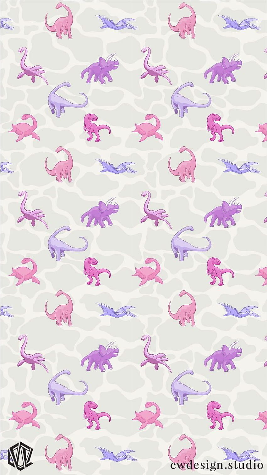 Cute Pink Dino Silhouette Seamless Pattern Stock Vector Royalty Free  2022093074  Shutterstock