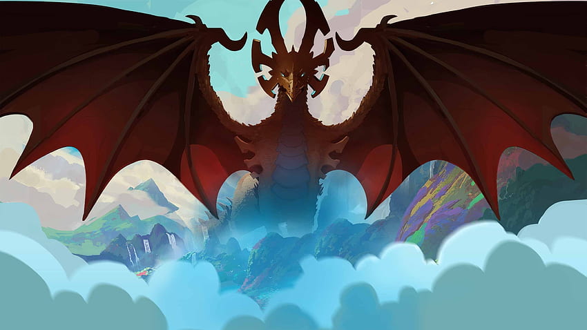 The Dragon Prince, clouds, dragon, guardia, prince HD wallpaper