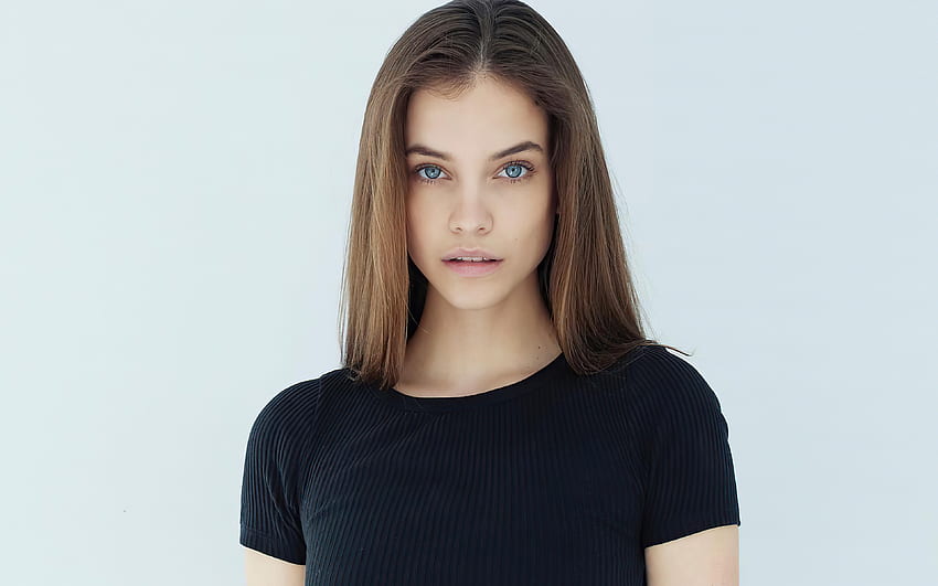 Barbara Palvin, węgierska modelka, pohukiwanie, piękne niebieskie oczy, węgierska gwiazda, popularne modelki Tapeta HD