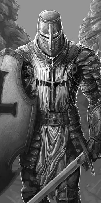 HCFL Tattoo : Tattoos : Black and Gray : Knight of Templar