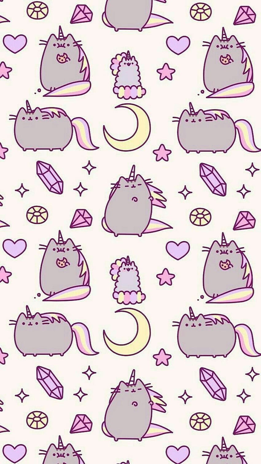 Pusheen Cat Spring HD phone wallpaper