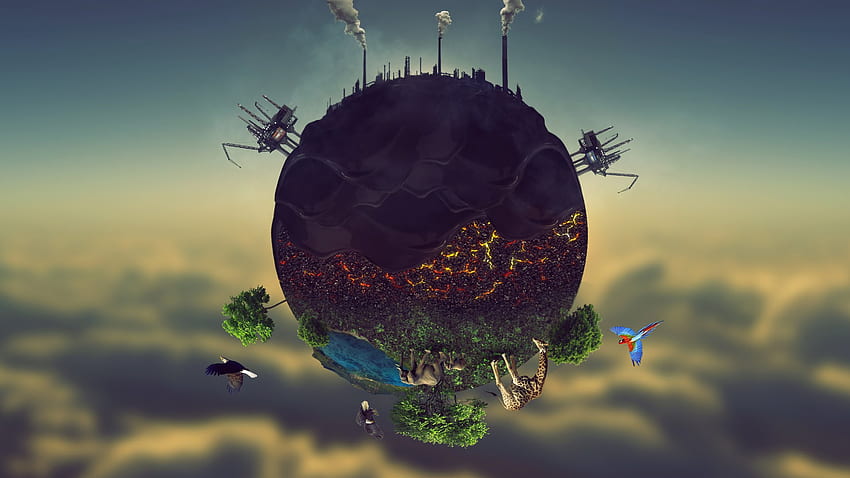 Pollution . Earth HD wallpaper