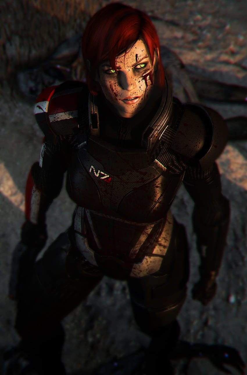 Mass Effect, Videogame, MassEffect, arte, jogo , Retrato, fem shepard, Game, GarrysMod, Games, female shepard, shepard, poster Papel de parede de celular HD