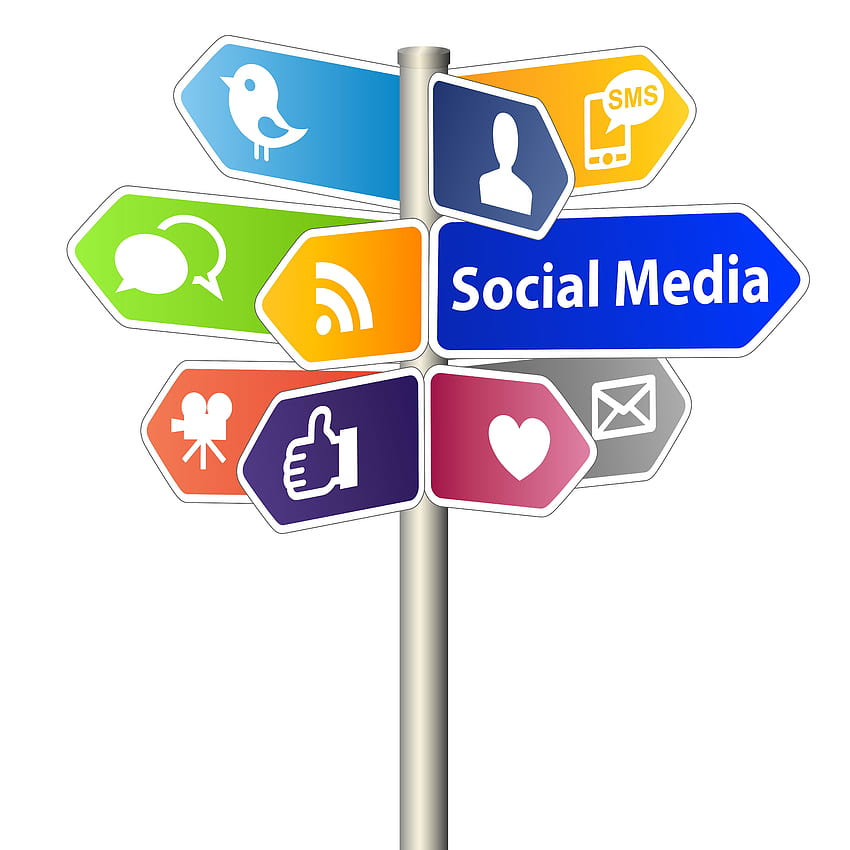 Soziale Medien, Symbole für soziale Medien HD-Handy-Hintergrundbild