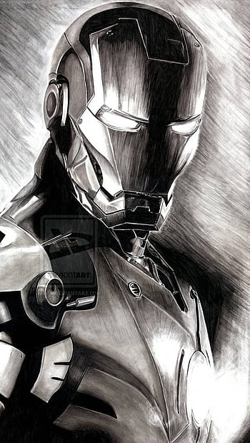 Tony Stark / Ironman Original Pencil Drawing . Fan-art A4 . New Robert  Downey Jr Avengers - Etsy
