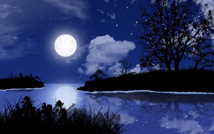 満月の夜 - 最高のおやすみの願い - teahub.io, 穏やかな夜 高画質の壁紙
