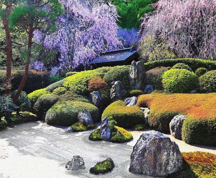 Kamakura, japanese, zen, city, japan, garden, nature HD wallpaper