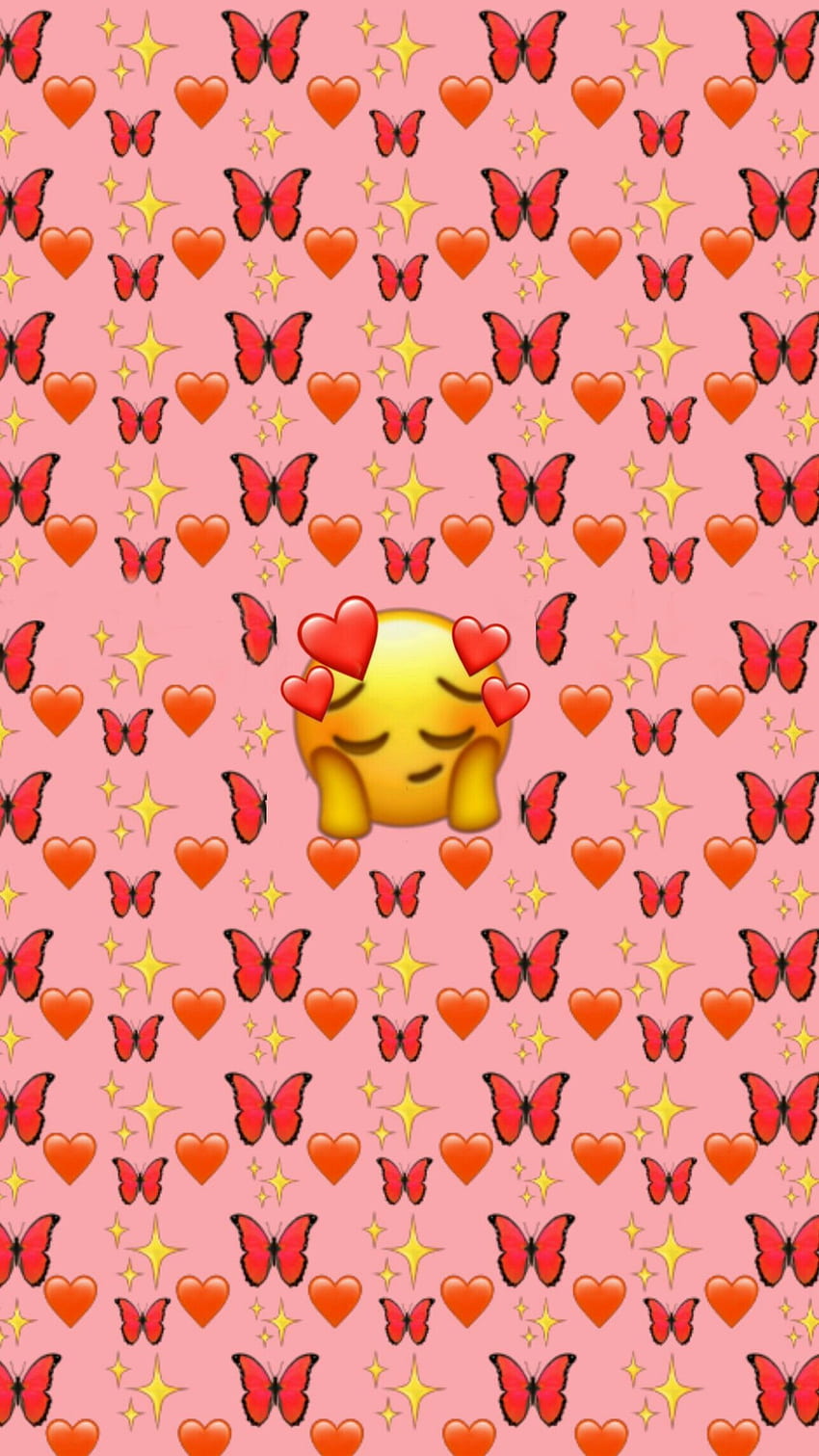 Red Emoji background. Gambar lucu, ponsel, Kartun, Cute Aesthetic Emoji HD phone wallpaper