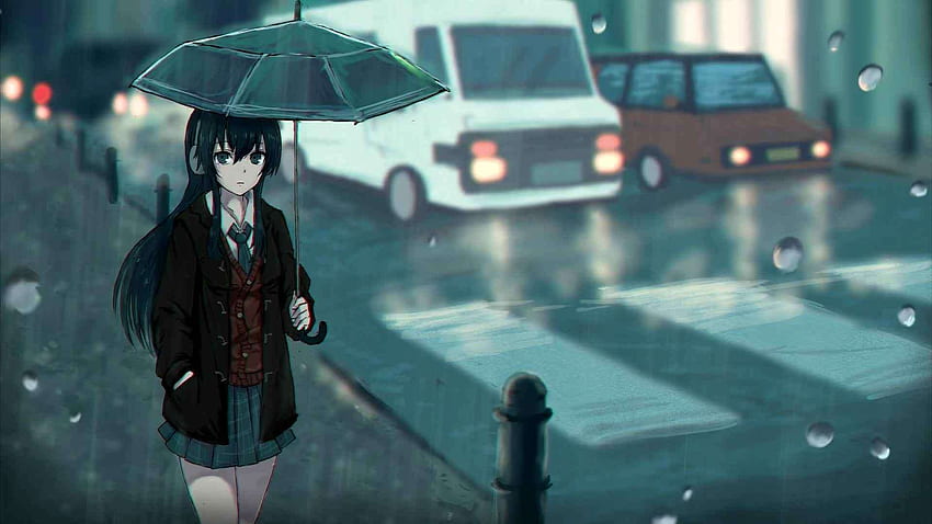 just me   Rain  anime from 