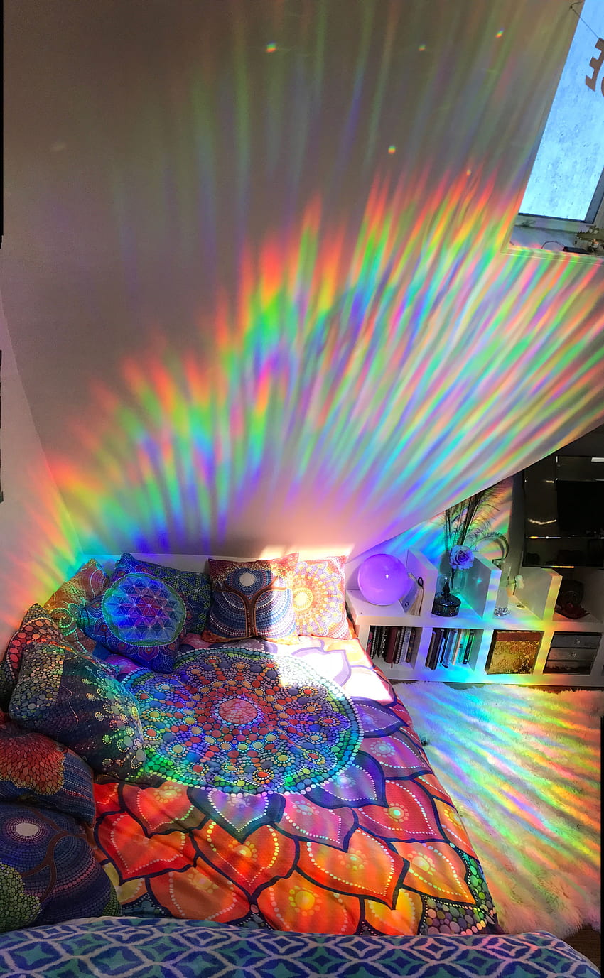 Rainbow、Rainbow Windowsであなたの家に素晴らしい＆巨大な虹を作りましょう HD電話の壁紙