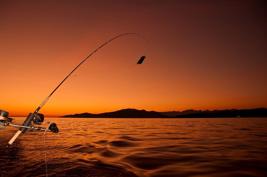 Tło wędkarskie dla rybaka Tapeta HD
