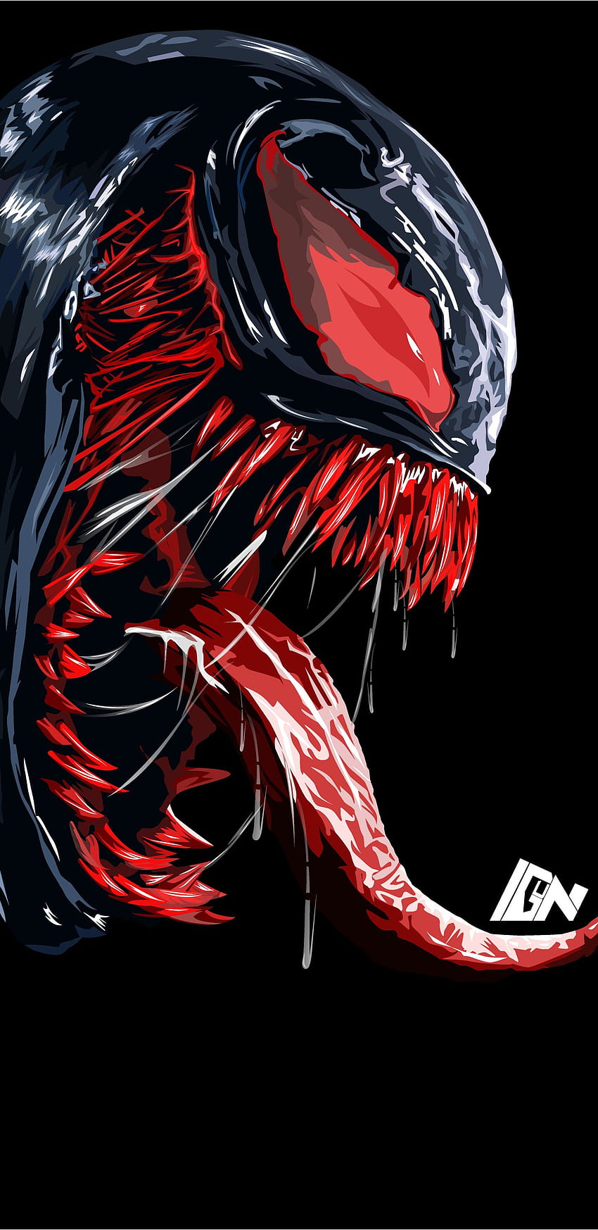 Red Venom Artwork Samsung Galaxy Note 9, 8, S9, S8, SQ , , Background e , Venom Amoled Papel de parede de celular HD