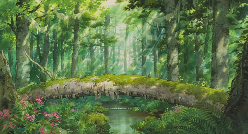 Studio Ghibli Background, Studio Ghibli Scenic HD тапет