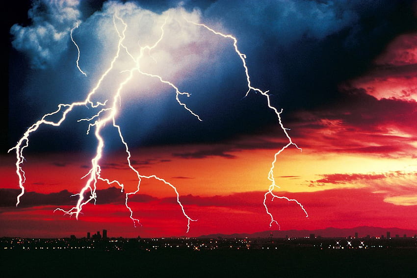 Mitos sobre raios, tempestade elétrica papel de parede HD
