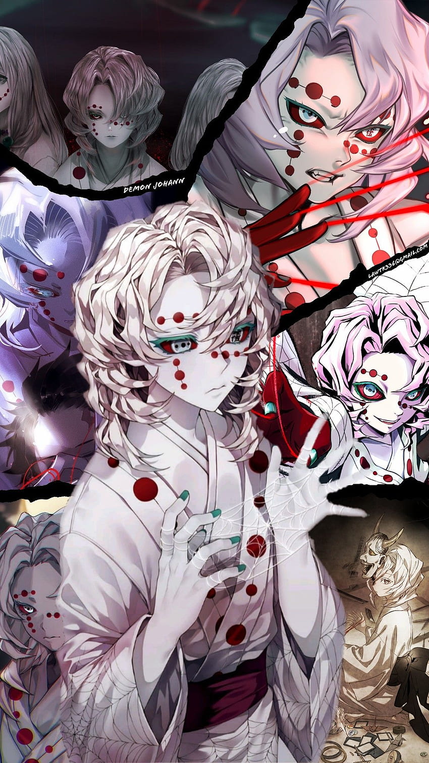 Rui kimetsu no yaiba ( demon slayer ) vilan. Anime, Demon, Anime characters HD phone wallpaper