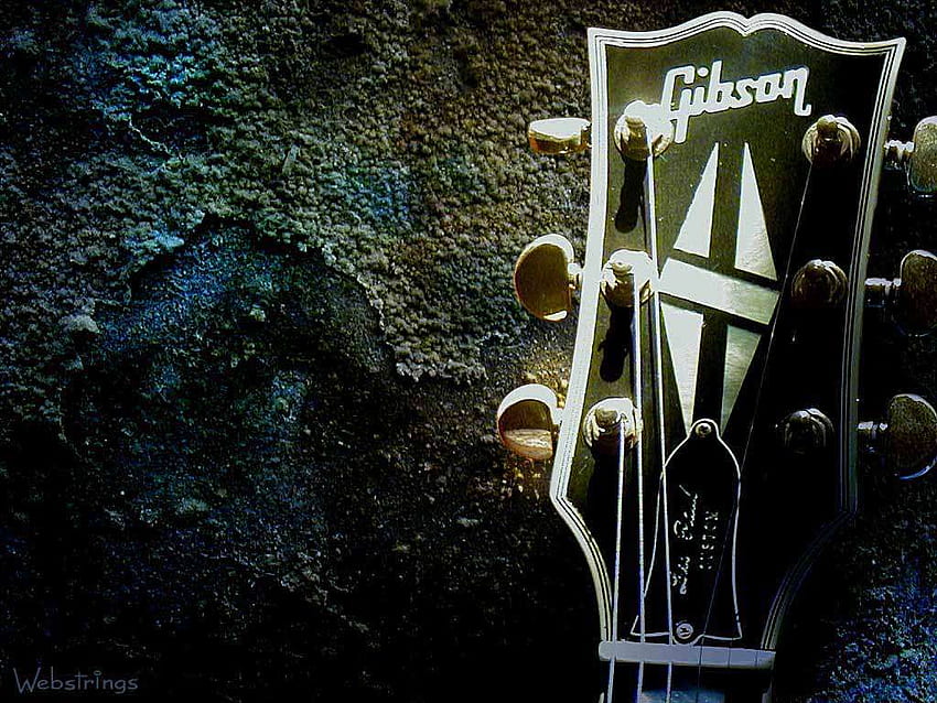 Gibson Les Paul Neck, Logo Gibson Wallpaper HD