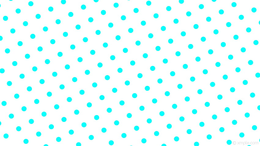 white polka dots blue spots aqua cyan HD wallpaper