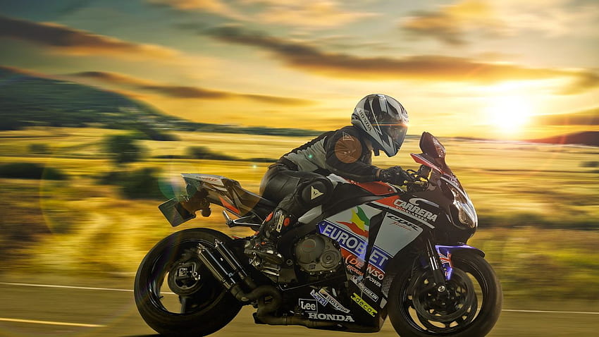 isle of man tt, race, motorcycle, honda, motorcyclist, 1366 X 768 Motorcycle HD wallpaper