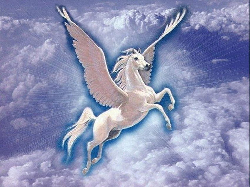 Pegasus, Gerçek Tek Boynuzlu At HD duvar kağıdı