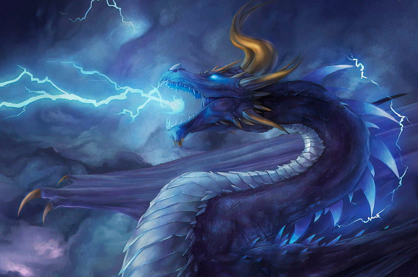 Lightning Dragon For Chromebook, Celestial Dragon HD wallpaper
