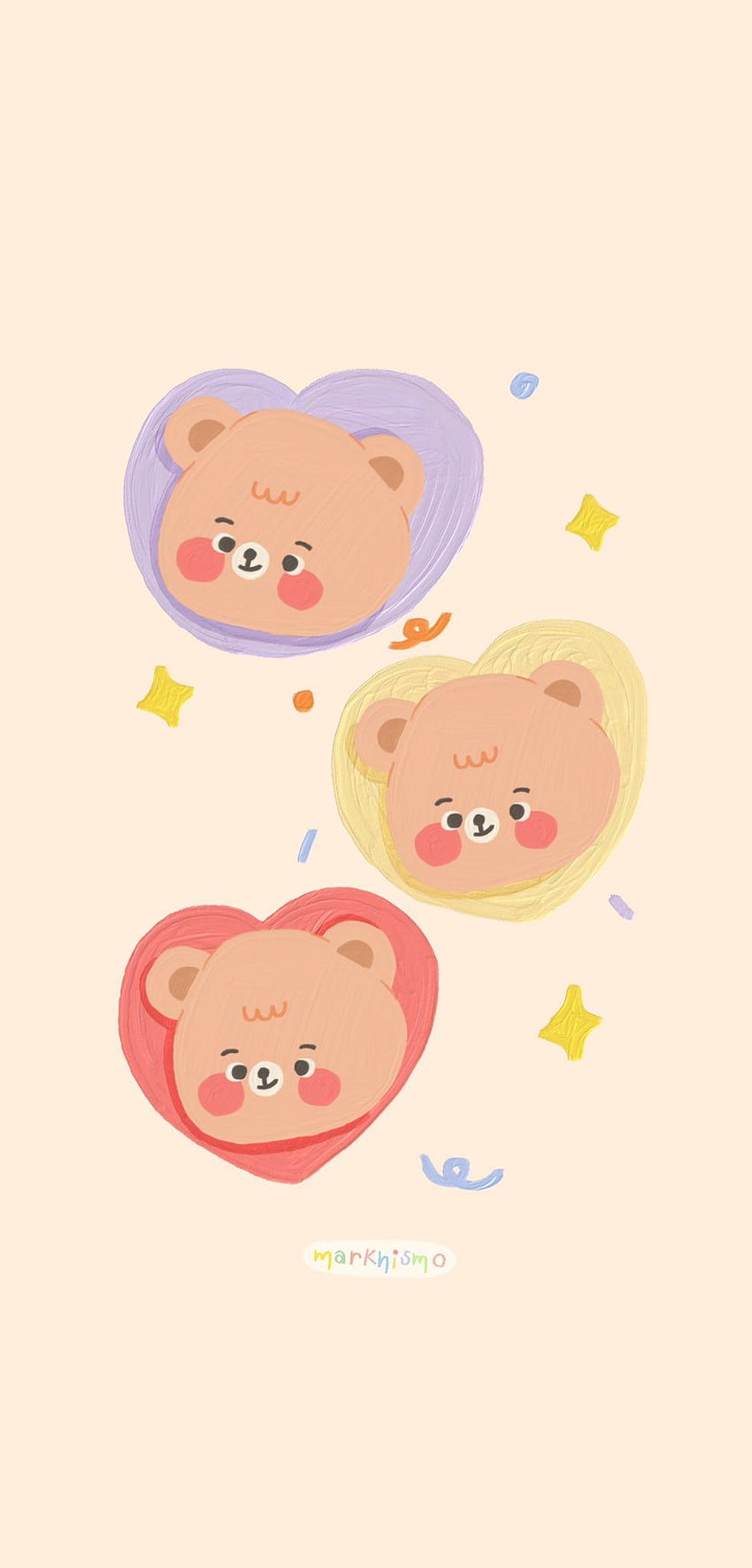 markhismo ♡̷ в Twitter. Сладък анимационен филм, iphone сладък, мечка, корейска мечка HD тапет за телефон