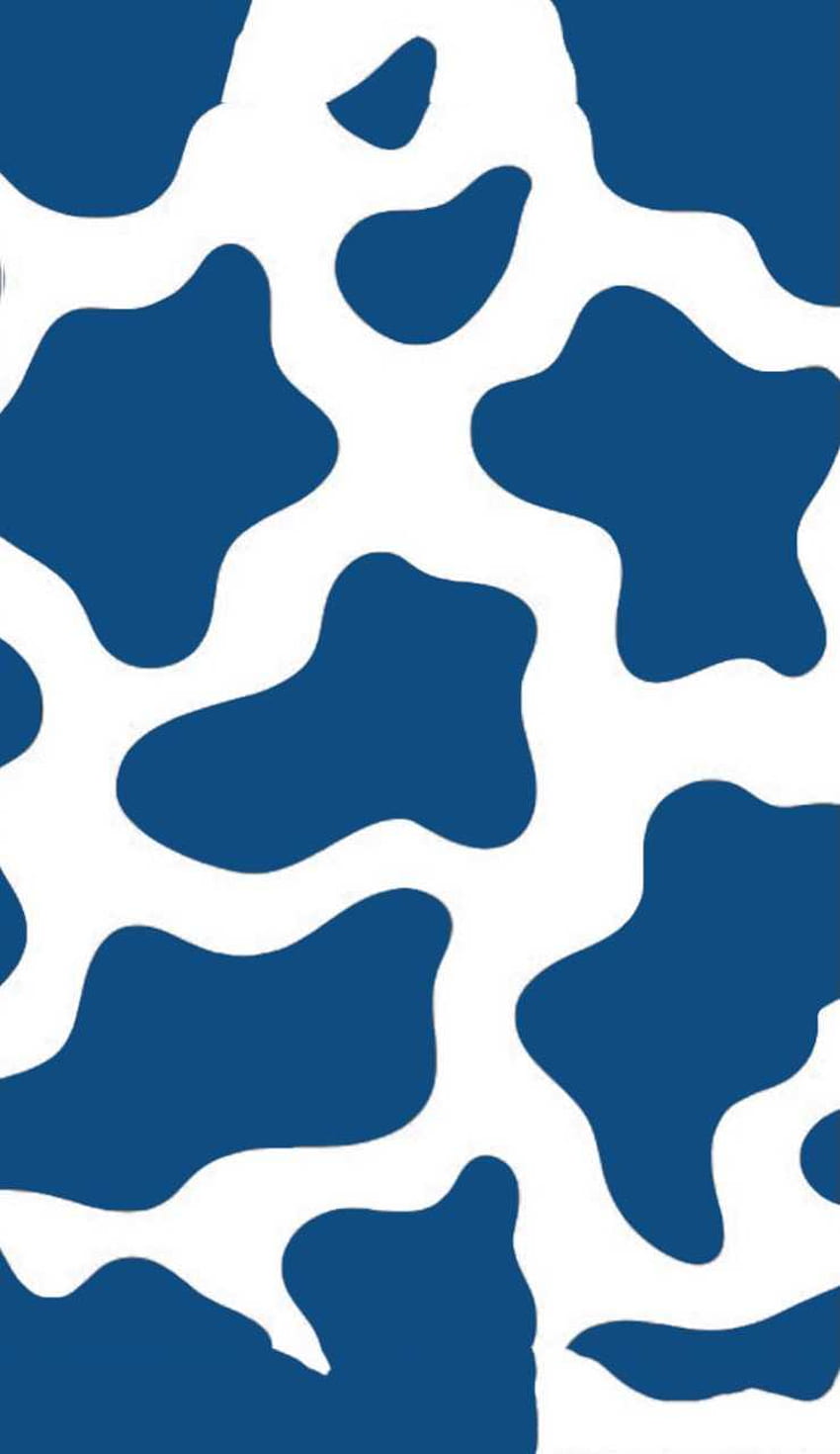 Blue Cow Print - Awesome HD phone wallpaper