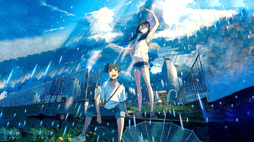 Zrobione trzy dla Tenki no ko! : Tenkinoko, pogoda w anime Tapeta HD