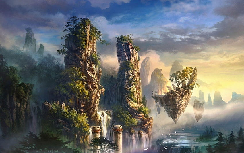 Fantasy World Background, Imaginary World HD wallpaper